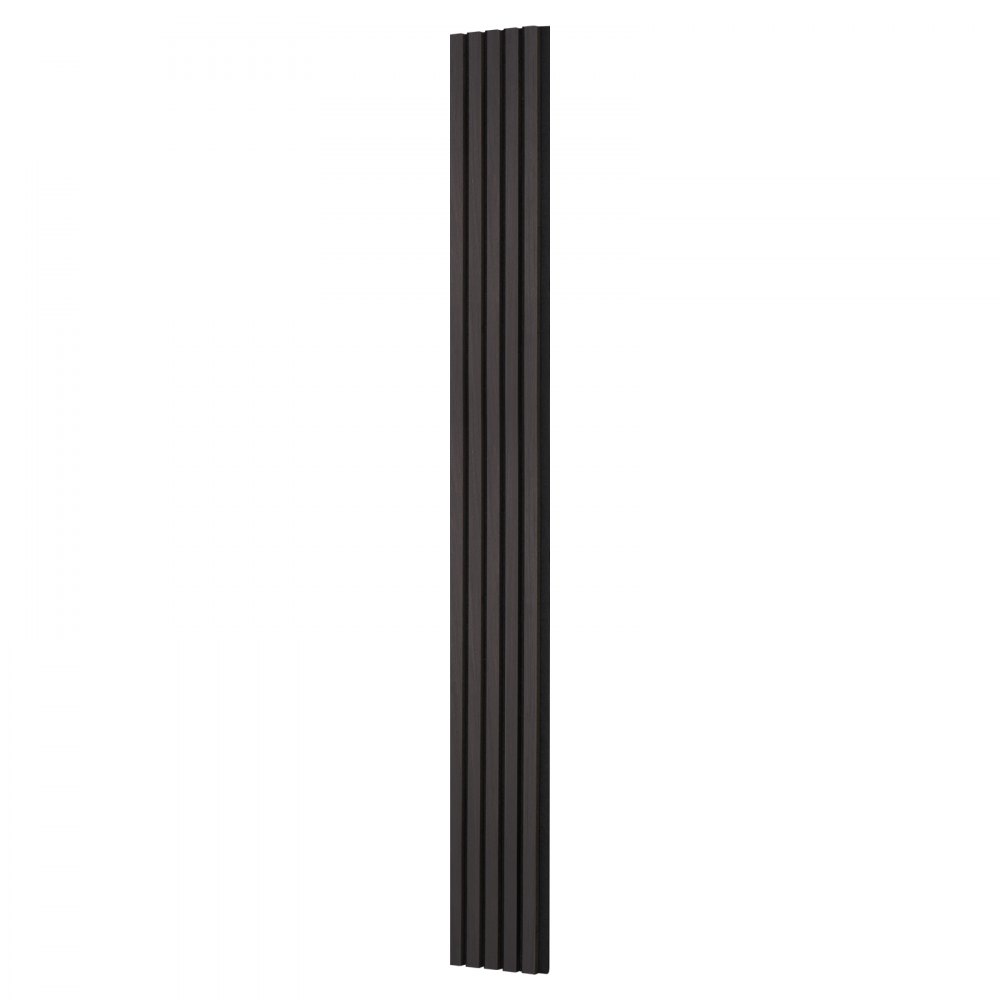VEVOR akustiske paneler av trelameller, 7,9 x 94,5 tommer, MDF-aksentpaneler i tre for moderne innvendig veggdekor, veggplater i imitert tre for støyreduksjon, svart eik