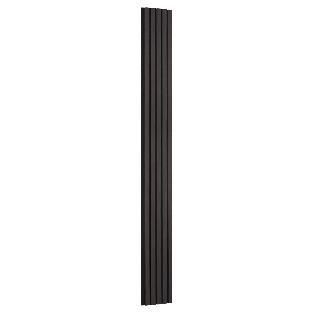 VEVOR akustiske paneler av trelameller, 7,9 x 94,5 tommer, MDF-aksentpaneler i tre for moderne innvendig veggdekor, veggplater i imitert tre for støyreduksjon, svart eik