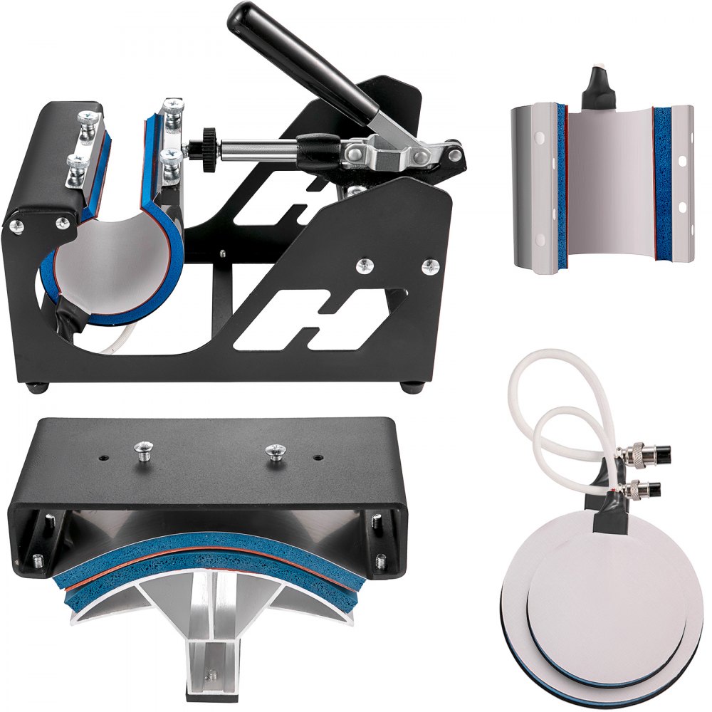 VEVOR Heat Press 6 in 1 Heat Press Machine 38x30cm T-shirt Press Mug Printing Machine Multifuctional Heat Transfer Machine for T-shirt Mug Hat Plate Sublimation Printing