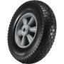 VEVOR Solid PU Run-Flat-dekkhjul, 25,4 cm, 2-pakning, 81,6 kg dynamisk belastning, 99,8 kg statisk belastning, punkteringsfrie slangeløse dekk og felger for håndtralle, nyttevogn, traller, hagevogner, diverse vogner