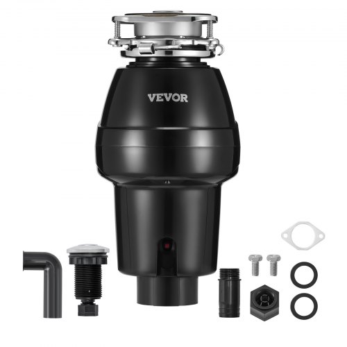 VEVOR Avfallskvern 1/2 HK Kontinuerlig matavfallskvern 3820 o/min 3-bolts