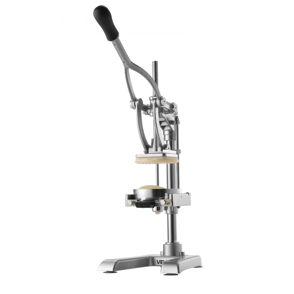 VEVOR Kommersiell Pommes Frites Kutter, Rustfritt Stål Grønnsaks Frukt Hakker med 3 Utskiftbare Blader 12.7mm 9.5mm 6.4mm, og et Juicing Blad, Manuell Potet Skjærer Terningskutter for Restauranter og Hjemmekjøkken