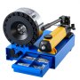 VEVOR High Pressure Hydraulic Hose Crimper, Manual Hose Crimping Tool with 8 Dies & 6-28mm Crimping Range, Suitable for Low & High-Pressure Oil Pipes, Gas/Water/Auto AC Hoses & Cable Joints