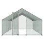 VEVOR Large Metal Chicken Coop, 3 x 4 x 2 m, Walk-in Chicken Runs with Waterproof Cover, Spire Roof Hen House Enclosure with Lock, Outdoor Duck Rabbit Cage Poultry Pen for Backyard, Farm, Yard Use
