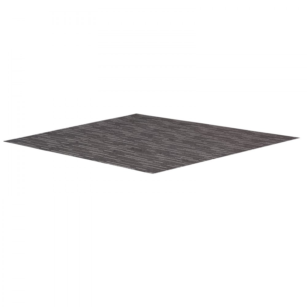 VEVOR Teppefliser Gjenbrukbare 610x610 mm, 24 stk. Modulært teppe firkantet teppe, kommersielt gulvteppe mykt polstret for sømløst trekk 8,9㎡, enkel gjør-det-selv-utskifting for stue soverom kontor innendørs, grå