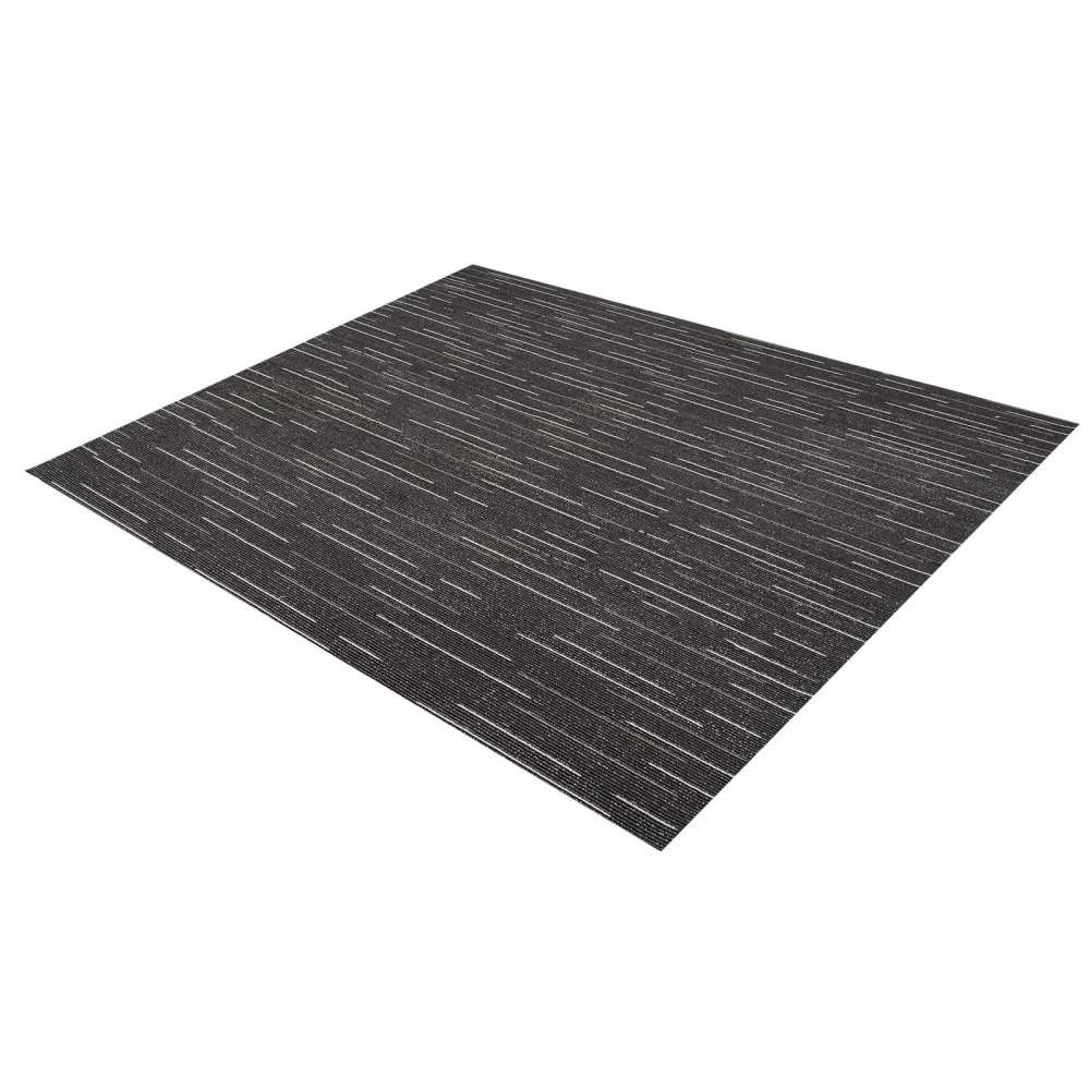 VEVOR Teppefliser Gjenbrukbare 610x610 mm, 24 stk. Modulært teppe firkantet teppe, kommersielt gulvteppe mykt polstret for sømløst trekk 8,9㎡, enkel gjør-det-selv-utskifting for stue soverom kontor innendørs, grå