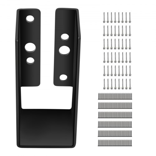 VEVOR Skjult bjelkeoppheng, 2"x4" utendørs aksent med skjult flens, pakke med 24 skjulte bjelkebraketter, Q235 stålplate pulverlakkert skjult frontmontert bjelkeoppheng innvendig 1,6 × 3,6 tommer for bjelkesving
