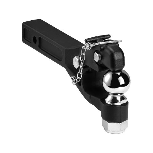 VEVOR Pintle Hook, 9000 kg, Pintle Hook-kobling for 2-tommers koblingskobling, militær mottaker, kombinasjon 2-5/16-tommers koblingskule, passer til 2,5 til 3-tommers Lunette-ring, 15,6-tommers lengde, svart pulverlakkering