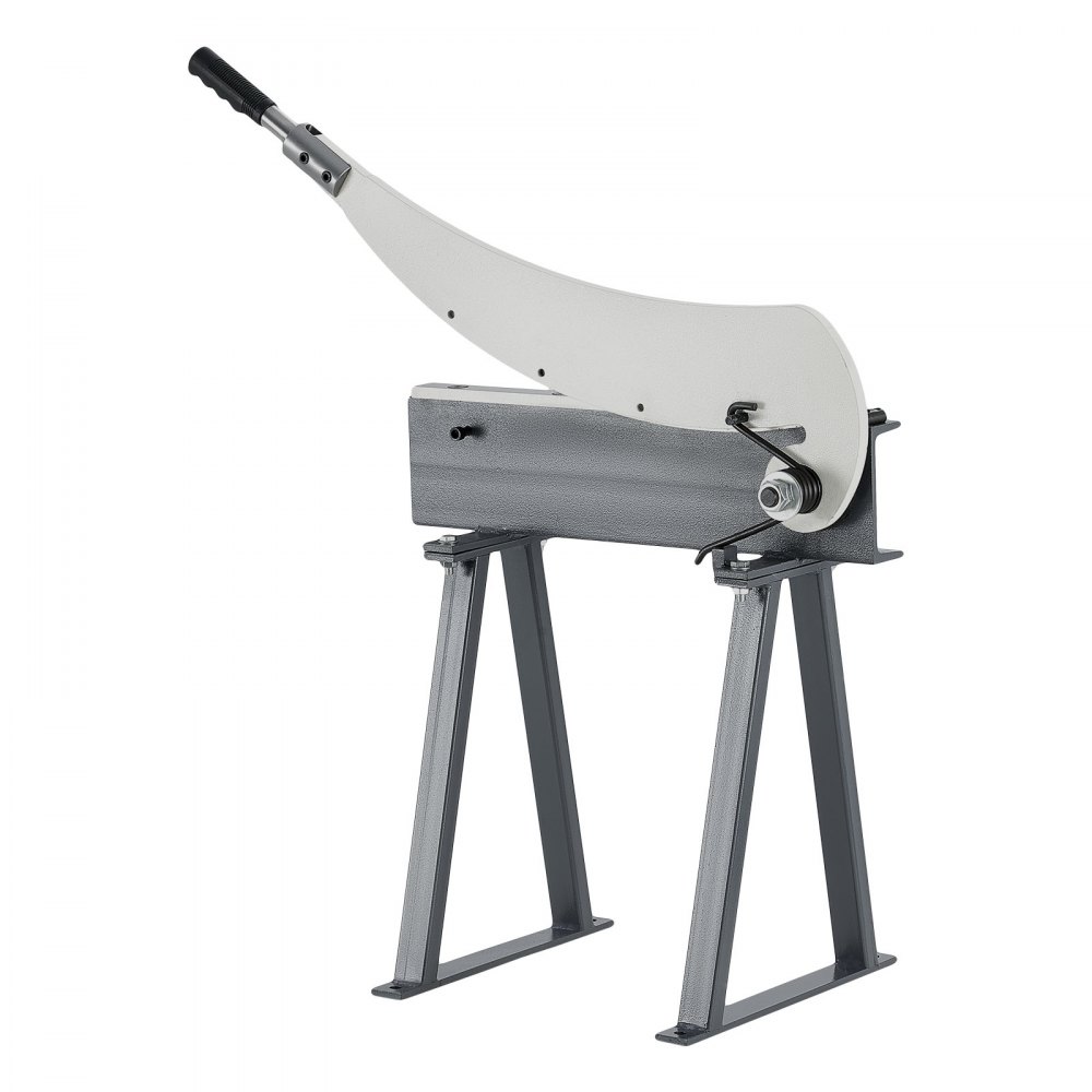VEVOR Guillotine Shear, 500 mm Bed Width Benchtop Cutter, Manual Hand Plate Shear for Metal Sheet Processing, with Q235 Material, High Precision, Stand, for PCB, Aluminum, Steel, Copper, Plastic