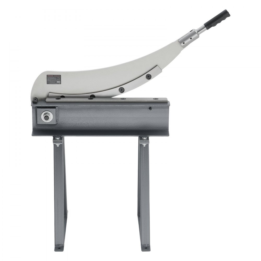 VEVOR Guillotine Shear, 500 mm Bed Width Benchtop Cutter, Manual Hand Plate Shear for Metal Sheet Processing, with Q235 Material, High Precision, Stand, for PCB, Aluminum, Steel, Copper, Plastic