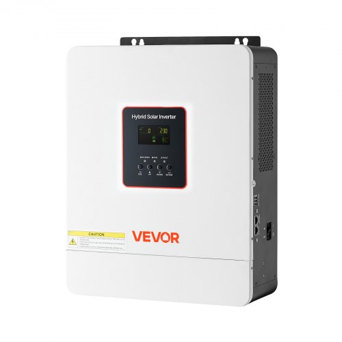 VEVOR 4000W hybrid solcelleomformer, 24V DC til 230V AC, ren sinusbølge-omformerlader, med innebygd 120A MPPT solcellekontroller, WiFi-modul, enfase, for blysyrelitiumbatterier utenfor strømnettet