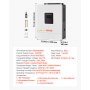 VEVOR 4000W hybrid solcelleomformer, 24V DC til 230V AC, ren sinusbølge-omformerlader, med innebygd 120A MPPT solcellekontroller, WiFi-modul, enfase, for blysyrelitiumbatterier utenfor strømnettet