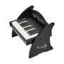 VEVOR Kids Piano Keyboard, 25 Keys Wooden Digital Piano for Kids, Mini Music Educational Instrument Toy with Realistic Sound, Dual Power, Adjustable Volume for Toddlers, Boys Girls Learning, Black