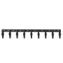 VEVOR Bucket Tooth Bar, 72'', Heavy Duty Tractor Bucket 9 Teeth Bar for Loader Tractor Skidsteer, 4560 lbs Load-Bearing Capacity Bolt On Design, for Efficient Soil Excavation and Bucket Protection