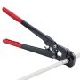 VEVOR Pipe Crimping Tool Kit, PEX & Aluminum-Plastic Tube Crimper with TH12 TH16 TH20 TH26 TH32 Jaws & Bendable Handle, Compact Single-Port Crimper with Storage Case for Piping Repairs & Installation