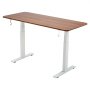 VEVOR Standing Desk Frame Dual Motor, Electric Adjustable 100-180 cm Extension Length, 3 Memory Height Settings Stand Up Table Legs, Sit to Stand Desk Leg Riser for Office Home Base Worksation, White
