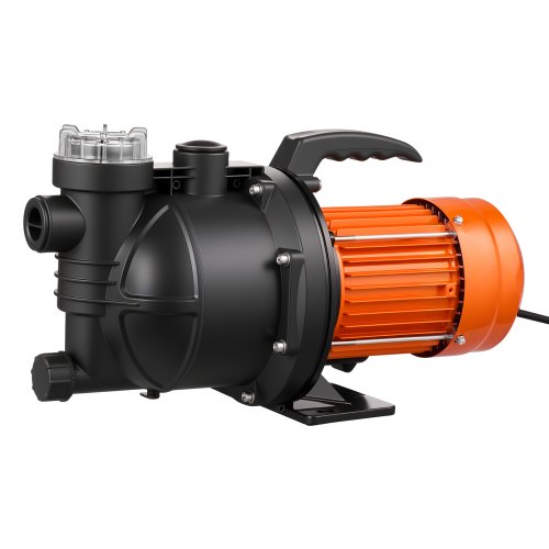 VEVOR Grunnbrønnspumpe, 1300 W, 230 V 4800 L/t Maksimal strømningshastighet, PP Hagebrønnspumpe med 8 m sugehøyde, Termisk beskyttelse, europeiske spenningsstandarder, for hagevanning og plenvanning