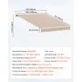 VEVOR balkongmarkise 2,5 x 2 m, sammenleggbar markise, høydejusterbar fra 2,4 til 3,7 m, klemmemarkise, uttrekkbar, stål/aluminium 280 g, dobbeltsidig PU-belegg, solmarkise for balkong/terrasse