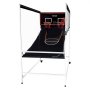 VEVOR Arcade Cage Basketball-spill, innendørs basketballspill for 2 spillere, hjemmebane med dobbelt skudd, 5 baller, 8 spillmoduser, elektronisk resultattavle og inflasjonspumpe, for barn, voksne (svart og hvitt)