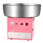 VEVOR Electric Cotton Candy Machine, 1000W Commercial Candy Floss Maker with 52cm Stainless Steel Bowl, Sugar Scoop, and Drawer, Easy Home Use, Perfect for Kids Birthday, Family Party, Pink