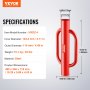 VEVOR Fence Post Driver with Handles 10.4 cm Inner Diameter T Post Pole Pounder