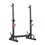 VEVOR Power Cage Squat Rack, Power Rack for hjemmegym med justerbar høyde og bredde, styrketreningsutstyr til 550 pund med oppbevaringsstativer for vektstang og J-kroker for benkpress, knebøy og vektløfting