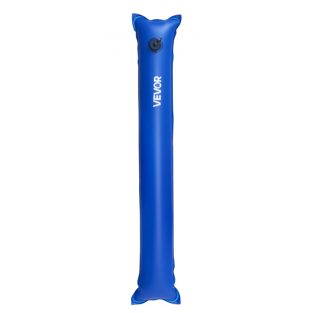 VEVOR Pool Cover Water Bags, 6 Packs 1220 mm, Single Chamber Pool Cover Water Tubes, 0.4mm Thick PVC Bags Weights with Leakproof Screw Cap, for Inground Swimming-Pool Covers Winter Closing, Blue