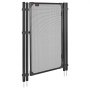 VEVOR bassenggjerdeport, 1,2 x 0,75 m nedgravd bassenggjerdeport, utendørs sikkerhetsgjerdedørsett med selvlukkende og selvlåsende design, 352 gsm Teslin PVC-nett, enkel installasjon, svart