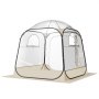 VEVOR Pop up Sports Tent, 1.83x1.83 m Clear Bubble Tent for 2-4 Persons, Waterproof Outdoor Pod with Floor Mat & Top Cover, Garden Igloo Dome Tents Camping Shelter for Events Fishing Cheering