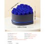 VEVOR Forever Flowers, 27 konserverte roser i en hjerteformet eske, evige blomster udødelig bukett bursdagsgave til kvinner hennes kone mødre, jubileum, valentinsdag, jul, kongeblå