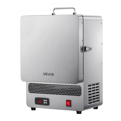 VEVOR bordovn, 1500W kraftig elektrisk ovn, 2192℉ / 1200℃ maks. temperatur, rustfritt stål, gullsmelteovn for voksstøping, leire DIY, metallherding, glasering på keramikk, sølv