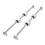 VEVOR Linear Rail Kit, SFC25, 2Pcs 1000 mm (39.4 inch) Linear Motion Guide Rails and 4Pcs Bearing Slide Blocks, for DIY Engraving Machine Lathe Milling Machine Slides, DIY Training Rocker Plate