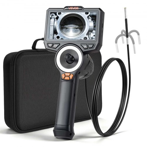 VEVOR Artikulerende endoskop med 3,9 mm ultratynn linse, 4-veis 360° artikulert endoskop med lys, 4,5" HD IPS-skjerm, 8X zoominspeksjonskamera for bil, trangt mekanisk utstyr (1,5 m kabel)