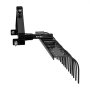 VEVOR 127 cm Lanscape Rock Rake, 3-Point Tow Behind Landscape Rake with 17 Steel Tines, Fit Category 1 Tractors, Angle Adjustable, Heavy Duty Lawn Dethatcher Rake for Grass Branch Debris