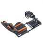 VEVOR racingrattstativ, kraftig simulatorcockpitrattstativ med dobbel skinne og dobbel arm, passer til Logitech G25, G27, G29, G920, G923, Thrustmaster T300RS, TX F458, T500RS, T3PA-PRO (F1/GT) og CSR-pedaler