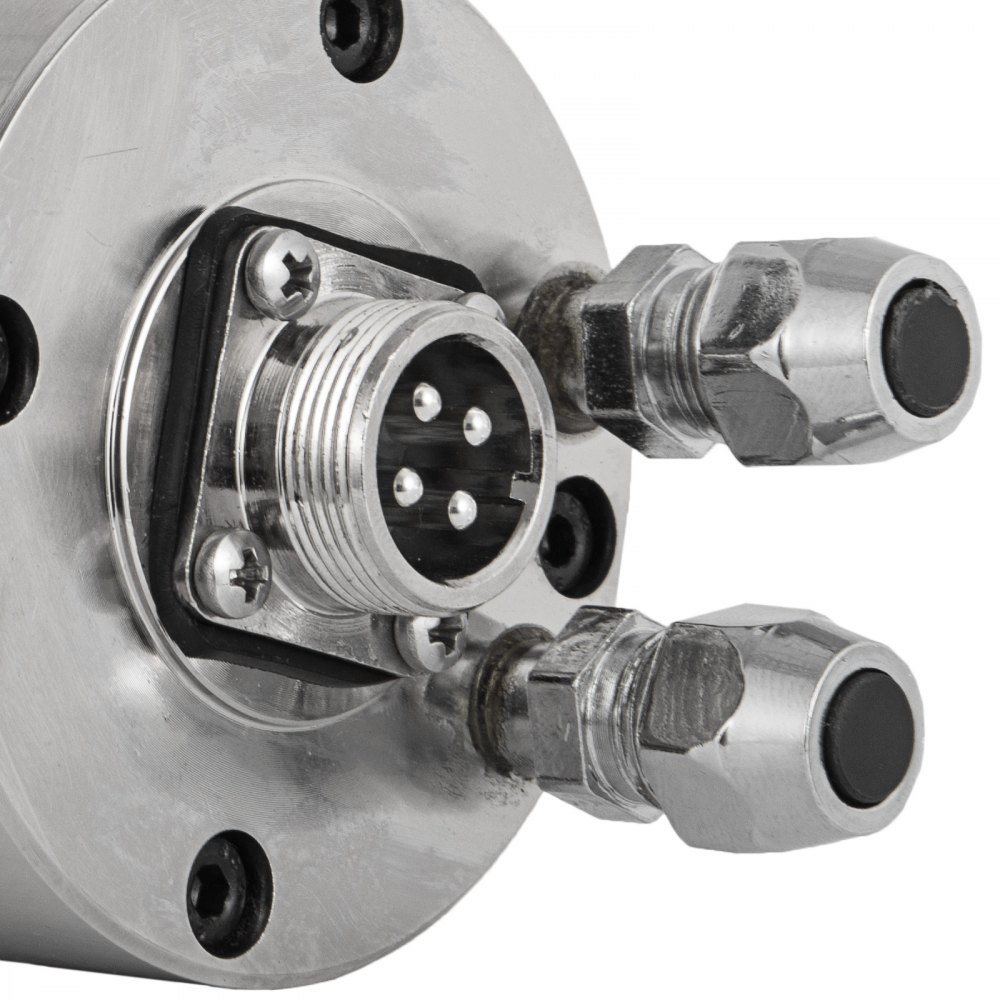 VEVOR 0,8KW 400 Hz silnik wrzeciona chłodzony wodą 2HP 1,5KW przetwornica częstotliwości 48-63 Hz 208-240 VAC, silnik wrzeciona z inwerterem, chłodzenie wodne, silnik wrzeciona 24000 obr./min, silnik wrzeciona chłodzony wodą