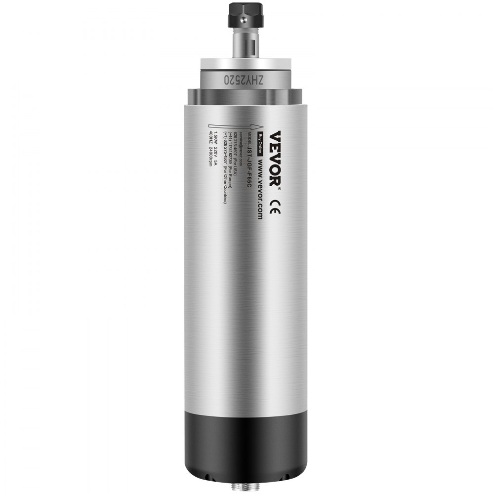 Silnik wrzeciona VEVOR Silnik wrzeciona CNC chłodzony powietrzem 1,5 kW, silnik wrzeciona chłodzony powietrzem 220–250 V Silnik chłodzony powietrzem do uchwytu zaciskowego CNC 8000–24000 obr./min Silnik wrzeciona chłodzony powietrzem chłodzony powietrzem