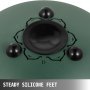VEVOR Stalowy bęben ręczny Steel Tongue Drum Handpan 10'' 11 Notes Steel Pan Lotus Blossoms Mineral Green