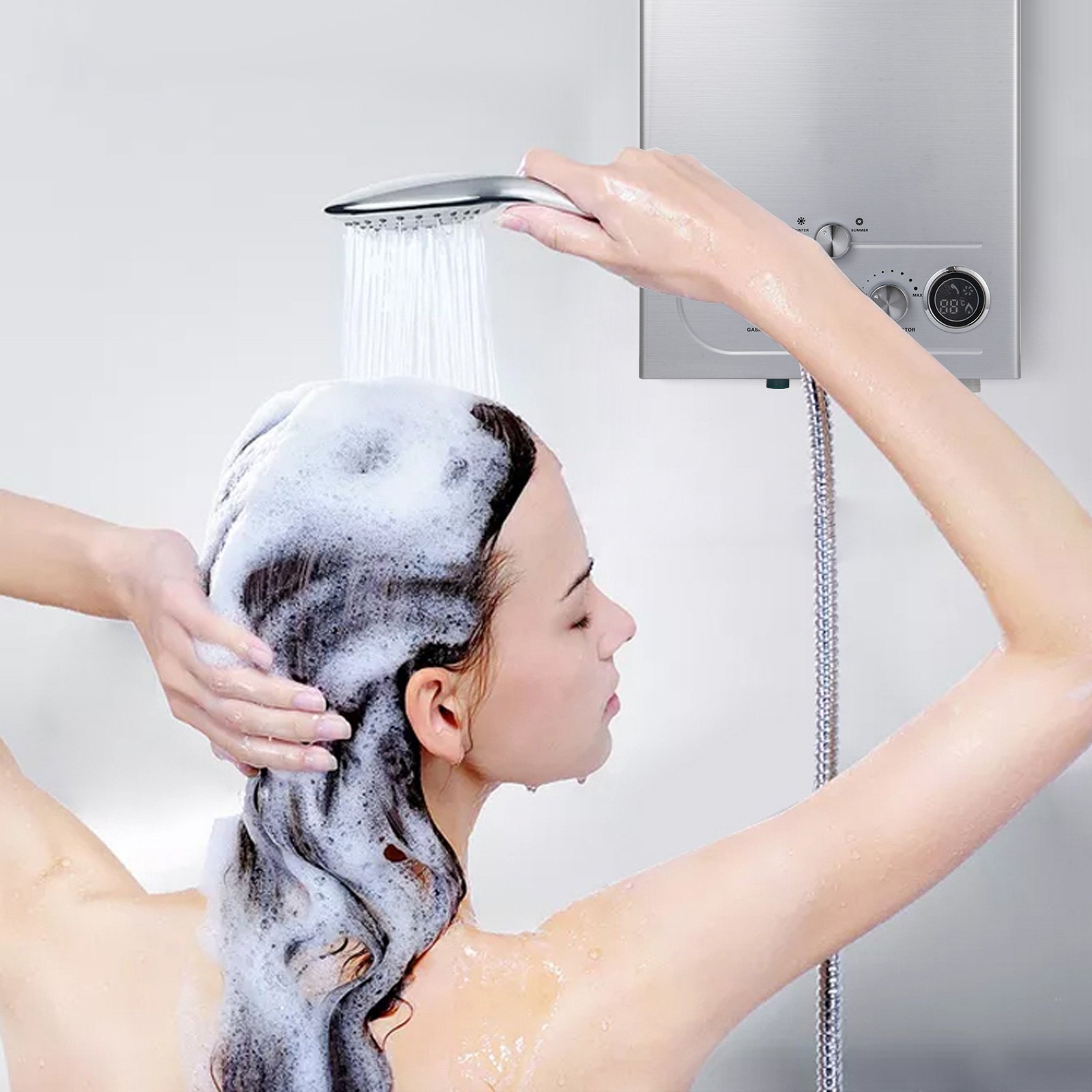 10L podgrzewacz wody na gaz ziemny 2.7GPM bezzbiornikowy przepływowy podgrzewacz wody