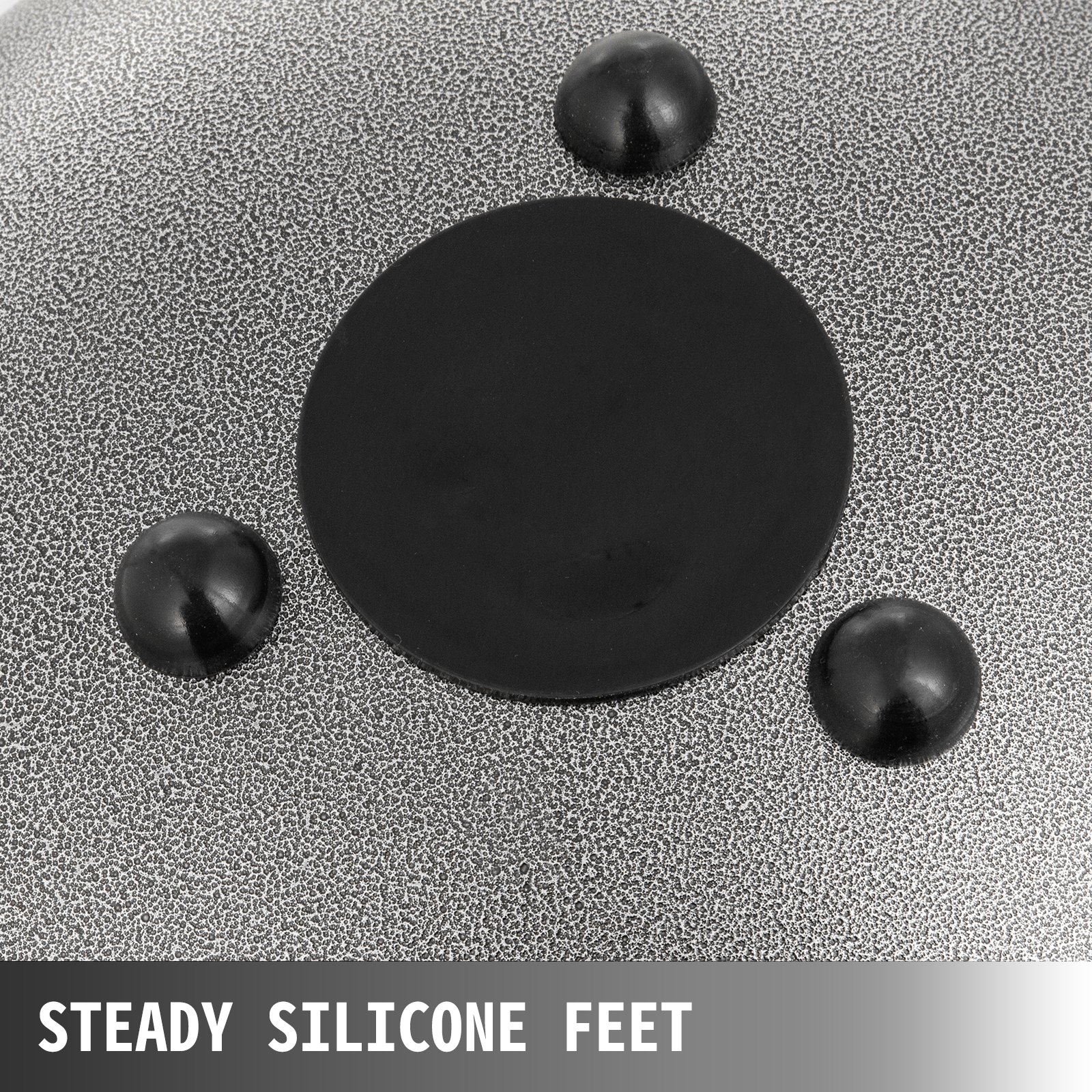 VEVOR Bęben Językowy Wykonany ze Stali, Zawieszany Instrument Bębnowy 13 ton, Zawieszany Instrument Bębnowy 30 cm, Instrument Perkusyjny w Kolorze Pistoletu z Torbą Podróżną, Zeszyt Nutowy, Młotek, Sr