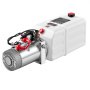 Agregat hydrauliczny VEVOR, pompa hydrauliczna 1600 W 7 Qt 3,4 l/min, jednostronnego działania, do wind załadowczych, stołów podnośnikowych nożycowych, przenośników kubełkowych, ciśnienie nadmiarowe 22 MPa, zawór nadmiarowy ciśnienia, regulator ręczny, montaż poziomy
