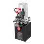 Agregat hydrauliczny VEVOR 4 Qt, pompa dwustronnego działania do przyczep wywrotek, maksymalne ciśnienie otwarcia 22 MPa i wydajność 3,4 l/min, pompa hydrauliczna 12 V DC ze zbiornikiem metalowym do przyczep wywrotek, kolor czarny
