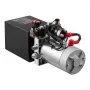 Agregat hydrauliczny VEVOR 4 Qt, pompa dwustronnego działania do przyczep wywrotek, maksymalne ciśnienie otwarcia 22 MPa i wydajność 3,4 l/min, pompa hydrauliczna 12 V DC ze zbiornikiem metalowym do przyczep wywrotek, kolor czarny