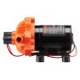 VEVOR pompa membranowa 12 V, 6,81 l/min, 3-komorowa pompa wodna DC z automatycznym wyłącznikiem ciśnieniowym, regulowana w zakresie 40–100 PSI, 60 PSI, port 1/2" MNPT, do kamperów, jachtów, food trucków, kamperów i łodzi