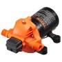 VEVOR pompa membranowa 12 V, 11,36 l/min, 3-komorowa pompa wodna DC z automatycznym wyłącznikiem ciśnieniowym, regulowana w zakresie 40–100 PSI, 50 PSI, port 1/2" MNPT, do kamperów, jachtów, food trucków, kamperów i łodzi