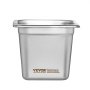 VEVOR Gastronorm Containers, Stainless Steel Containers, 6 pcs. 1/6 Size 178 x 168 x 160 mm, Food Containers, Commercial Steamer, Warming Containers for Food, Cakes, Hotel Pan, Table Food Pan, Buffet