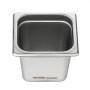 VEVOR Gastronorm Containers, Stainless Steel Containers, 6 pcs. 1/6 Size 178 x 168 x 160 mm, Food Containers, Commercial Steamer, Warming Containers for Food, Cakes, Hotel Pan, Table Food Pan, Buffet