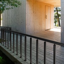 Słupki balustrad VEVOR 91,44x5,08x5,08cm stalowe słupki balustrad bez otworów, zestaw 1 szt.