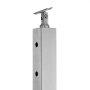 Słupek balustrady kablowej VEVOR, 91,4 x 5 x 5 cm, stalowy słupek balustrady tarasowej z poziomymi i wstępnie nawierconymi otworami, stal nierdzewna SUS304, z wygiętym wspornikiem, 1 sztuka, srebrny, 1JZLGZXYS91466KZK001V0