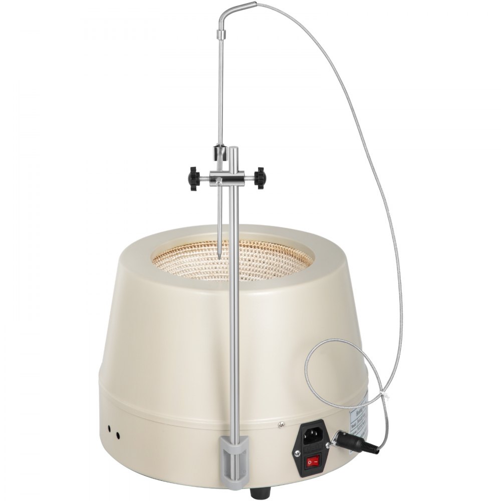 VEVOR Płaszcz grzejny laboratoryjny 2000 ml Cyfrowy płaszcz z mieszadłem magnetycznym 600 W Laboratoryjny płaszcz grzejny do podgrzewania i mieszania cieczy Cyfrowy elektryczny płaszcz grzejny